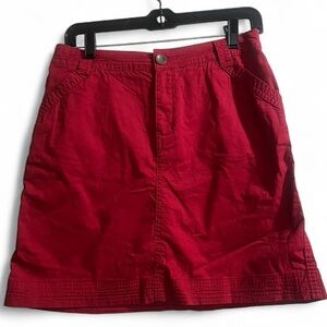 Croft & Barrow Vibrant Red Mini Skirt
